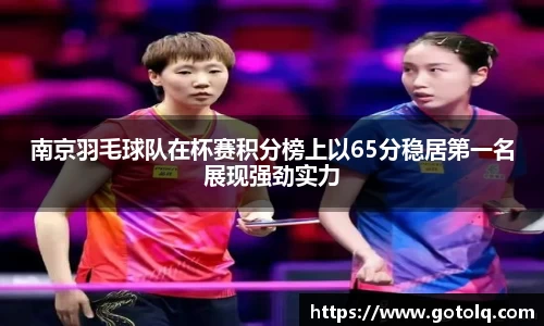 南京羽毛球队在杯赛积分榜上以65分稳居第一名展现强劲实力